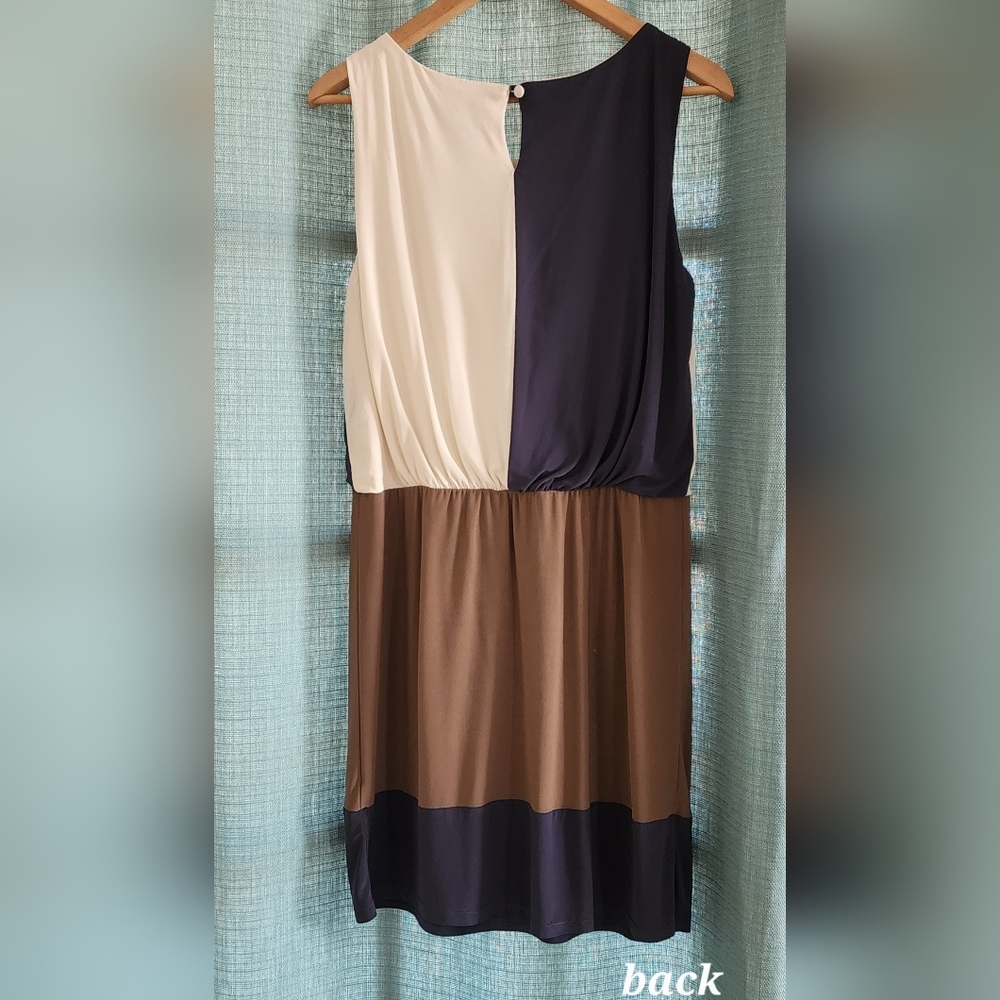 Color Block Sleeveless Dress Sz 8
